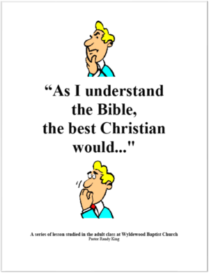 As I Understand The Bible